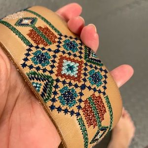 embroidery Belt fossil